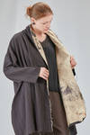 giacca a kimono lungo e ampio in seersucker e cotone - CHRISTINE MOREAU 