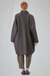 giacca a kimono lungo e ampio in seersucker e cotone - CHRISTINE MOREAU 