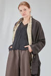 giacca a kimono lungo e ampio in seersucker e cotone - CHRISTINE MOREAU 