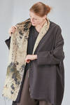giacca a kimono lungo e ampio in seersucker e cotone - CHRISTINE MOREAU 
