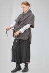 long and wide blouson in polyamide and polyurethane canvas and polyester canvas - KIMONORAIN 