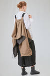 long and wide blouson in polyamide and polyurethane canvas and polyester canvas - KIMONORAIN 