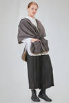 long and wide blouson in polyamide and polyurethane canvas and polyester canvas - KIMONORAIN 