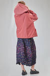 hip-lenght blouson, wide, in iridescent polyester canvas and polyamide canvas - KIMONORAIN 