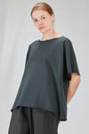 long and wide sweater in light cotton fleece - CINI 