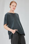 long and wide sweater in light cotton fleece - CINI 