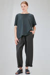 long and wide sweater in light cotton fleece - CINI 