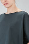 long and wide sweater in light cotton fleece - CINI 