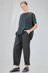 long and wide sweater in light cotton fleece - CINI 