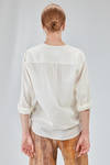 camicia lunga e ampia in mussola leggerissima di cotone lavato - 6167 STUDIO SHIRT 