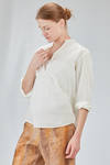 camicia lunga e ampia in mussola leggerissima di cotone lavato - 6167 STUDIO SHIRT 