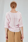 camicia lunga e ampia in mussola leggerissima di cotone lavato - 6167 STUDIO SHIRT 