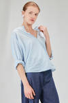 camicia lunga e ampia in mussola leggerissima di cotone lavato - 6167 STUDIO SHIRT 