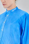 long and wide shirt in overlay cotton poplin with thin vertical stripes - 6167 STUDIO SHIRT 
