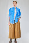 long and wide shirt in overlay cotton poplin with thin vertical stripes - 6167 STUDIO SHIRT 