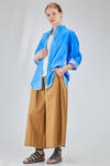 long and wide shirt in overlay cotton poplin with thin vertical stripes - 6167 STUDIO SHIRT 