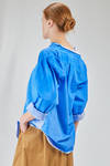 long and wide shirt in overlay cotton poplin with thin vertical stripes - 6167 STUDIO SHIRT 