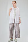 camicia lunga e ampia in popeline millerighe leggerissimo di cotone lavato - 6167 STUDIO SHIRT 