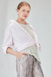 camicia lunga e ampia in popeline millerighe leggerissimo di cotone lavato - 6167 STUDIO SHIRT 