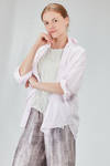 camicia lunga e ampia in popeline millerighe leggerissimo di cotone lavato - 6167 STUDIO SHIRT 