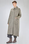 cappotto lungo e ampio in tweed tutto melange di lana Lacaune e canapa - ATELIER SUPPAN 