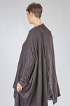giacca/camicia lunga, ampia e asimmetrica in chevron leggero e morbidissimo di cachemire e seta - ATELIER SUPPAN 