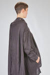 giacca/camicia lunga, ampia e asimmetrica in chevron leggero e morbidissimo di cachemire e seta - ATELIER SUPPAN 