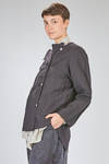 long and wide jacket/shirt in lightweight washed wool - ATELIER SUPPAN 