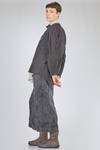 long and wide jacket/shirt in lightweight washed wool - ATELIER SUPPAN 