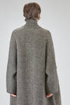 cappotto lungo e ampio in maglia double micro-spinata di lana, poliammide, yak, mohair ed elastan - BOBOUTIC 
