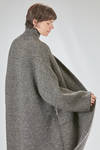 cappotto lungo e ampio in maglia double micro-spinata di lana, poliammide, yak, mohair ed elastan - BOBOUTIC 