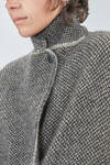 cappotto lungo e ampio in maglia double micro-spinata di lana, poliammide, yak, mohair ed elastan - BOBOUTIC 