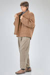 giacca al fianco, ampia, in maglia tweed di lana, cachemire, yak, nylon ed elastan - BOBOUTIC 