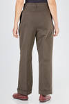 wide trousers in heavy and washed cotton twill - CINI 
