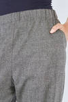 soft trousers in light pepper and salt new wool, cashmere and elastane tweed - CINI 