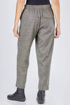 soft trousers in light pepper and salt new wool, cashmere and elastane tweed - CINI 