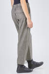 soft trousers in light pepper and salt new wool, cashmere and elastane tweed - CINI 