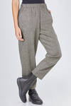 soft trousers in light pepper and salt new wool, cashmere and elastane tweed - CINI 
