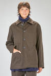 giacca/camicia lunga e dritta in twill pesante di cotone - CINI 