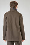 giacca/camicia lunga e dritta in twill pesante di cotone - CINI 