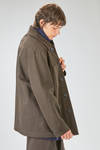 giacca/camicia lunga e dritta in twill pesante di cotone - CINI 