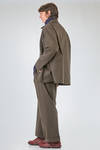 giacca/camicia lunga e dritta in twill pesante di cotone - CINI 