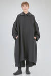 cappotto lungo e ampio in panno di poliestere - COMME des GARÇONS - COMME des GARÇONS 