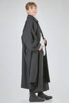 cappotto lungo e ampio in panno di poliestere - COMME des GARÇONS - COMME des GARÇONS 
