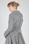 giacca al fianco, asimmetrica, in tweed sfumato di lana e nylon - COMME des GARÇONS - COMME des GARÇONS 