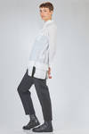 long and straight shirt in washed polyester poplin - COMME des GARÇONS - COMME des GARÇONS 