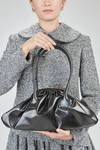 borsa medio-piccola a trapezio in simil pelle di poliuretano - COMME des GARÇONS - COMME des GARÇONS 
