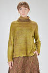 maglia al fianco, morbida e lievemente svasata, in garza di cachemire tutta sfumata - F-CASHMERE by FISSORE 