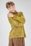 maglia al fianco, morbida e lievemente svasata, in garza di cachemire tutta sfumata - F-CASHMERE by FISSORE 