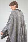 cardigan lungo e over in maglia pesante e sfumata di superkid mohair, lana, poliammide ed elastan - ISABEL BENENATO 